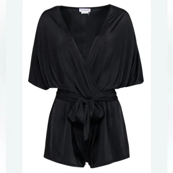 Lovers and Friends Selene Slinky Romper in Black Size Medium - Picture 5 of 9